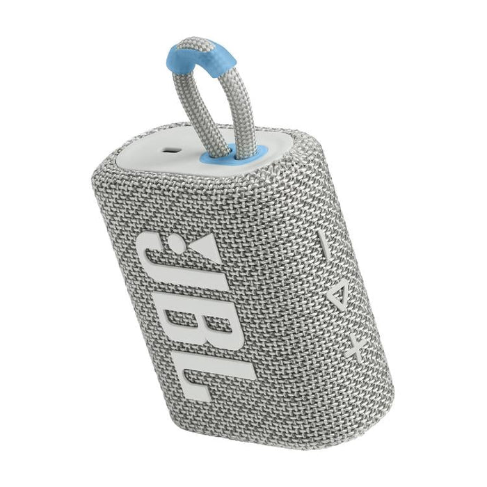 JBL Go 3 Eco | Mini Haut-parleur - Ultra-portable - Bluetooth - IP67 - Blanc-Sonxplus St-Georges