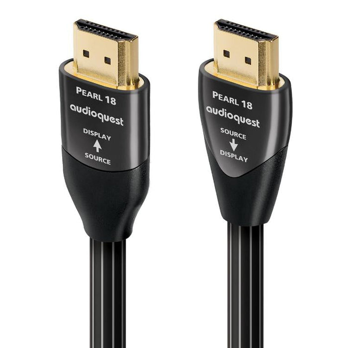 Audioquest Pearl | Câble HDMI actif - Transfert jusqu'à 8K Ultra HD - HDR - eARC - 18 Gbps - 15 Mètres-Sonxplus St-Georges