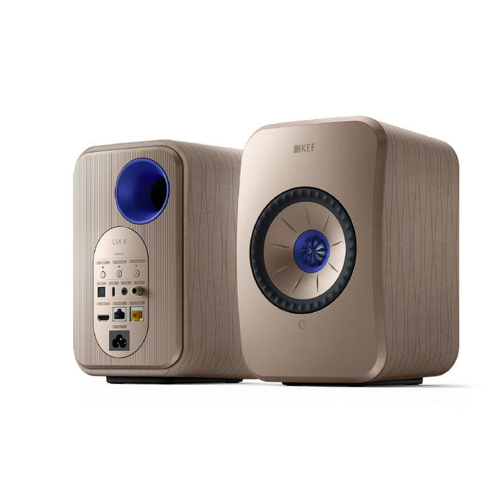 KEF LSX II | Haut-parleurs HiFi Sans fil - Compacte et versatile - SoundWave Edition - Paire-Sonxplus St-Georges