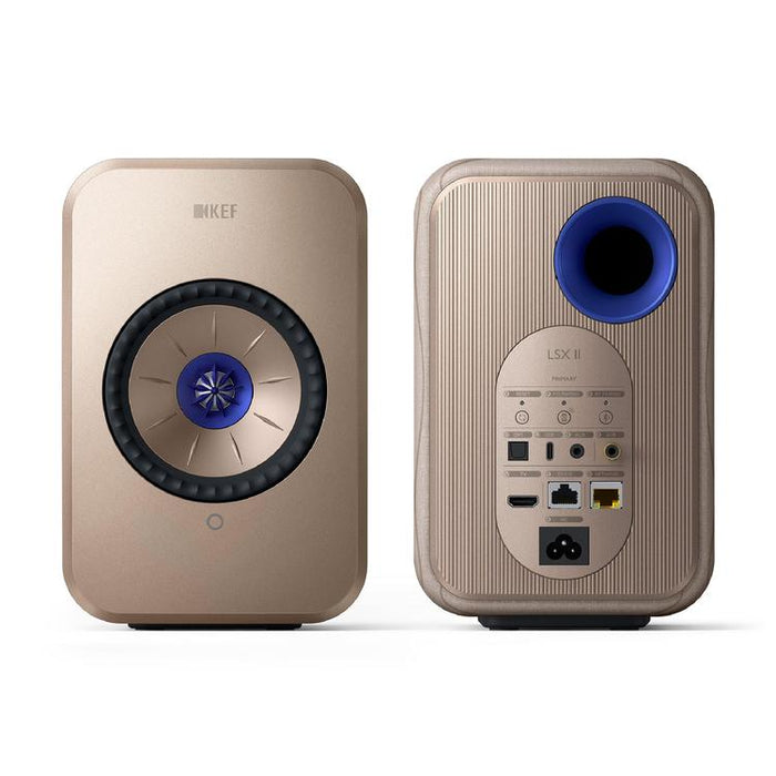 KEF LSX II | Haut-parleurs HiFi Sans fil - Compacte et versatile - SoundWave Edition - Paire-Sonxplus St-Georges