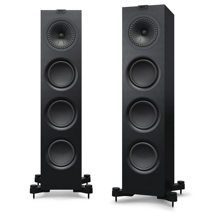 KEF Q750 | Haut-parleurs sur pieds - 2.5 Voies - Hi-Fi - Noir Satin - Paire-Sonxplus St-Georges