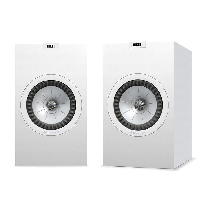 KEF Q350 | Haut-parleurs de bibliothèque - 2 Voies - Hi-Fi - Blanc Satin - Paire-Sonxplus St-Georges