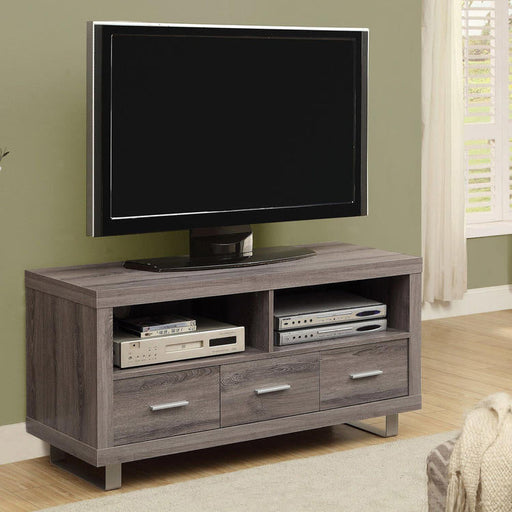 Monarch Specialties I 3250 | Meuble TV - 48" - 3 Tiroirs - Taupe foncé-Sonxplus St-Georges