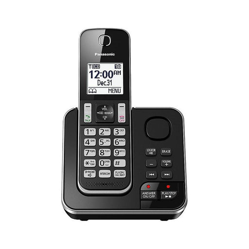 Panasonic KX-TGD390B | Téléphone sans fil - 1 combiné - Répondeur - Noir-Sonxplus St-Georges