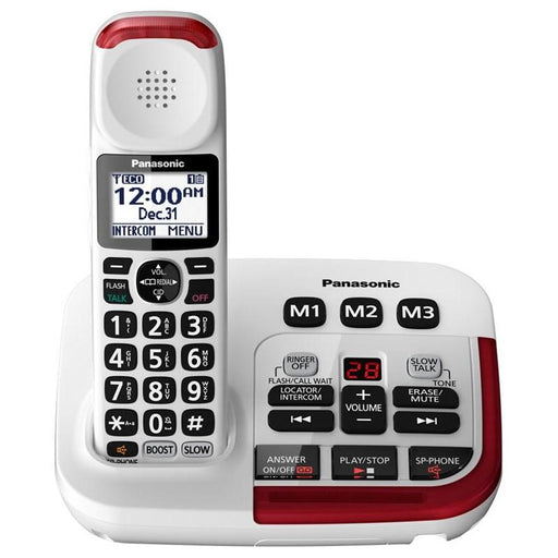 Panasonic KX-TGM470W | Téléphone sans fil - 1 combiné - Répondeur - Amplifié 2X - Blanc-Sonxplus St-Georges
