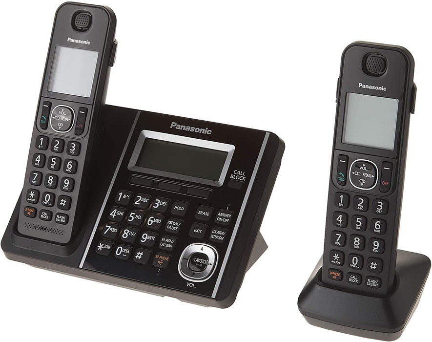 Panasonic KX-TGF342B | Téléphone sans fil - 2 combinés - Répondeur - Noir-Sonxplus St-Georges