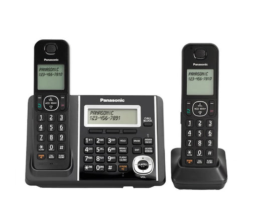 Panasonic KX-TGF342B | Téléphone sans fil - 2 combinés - Répondeur - Noir-Sonxplus St-Georges