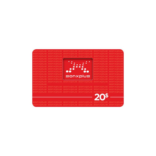 Carte cadeau 20 $-Sonxplus St-Georges